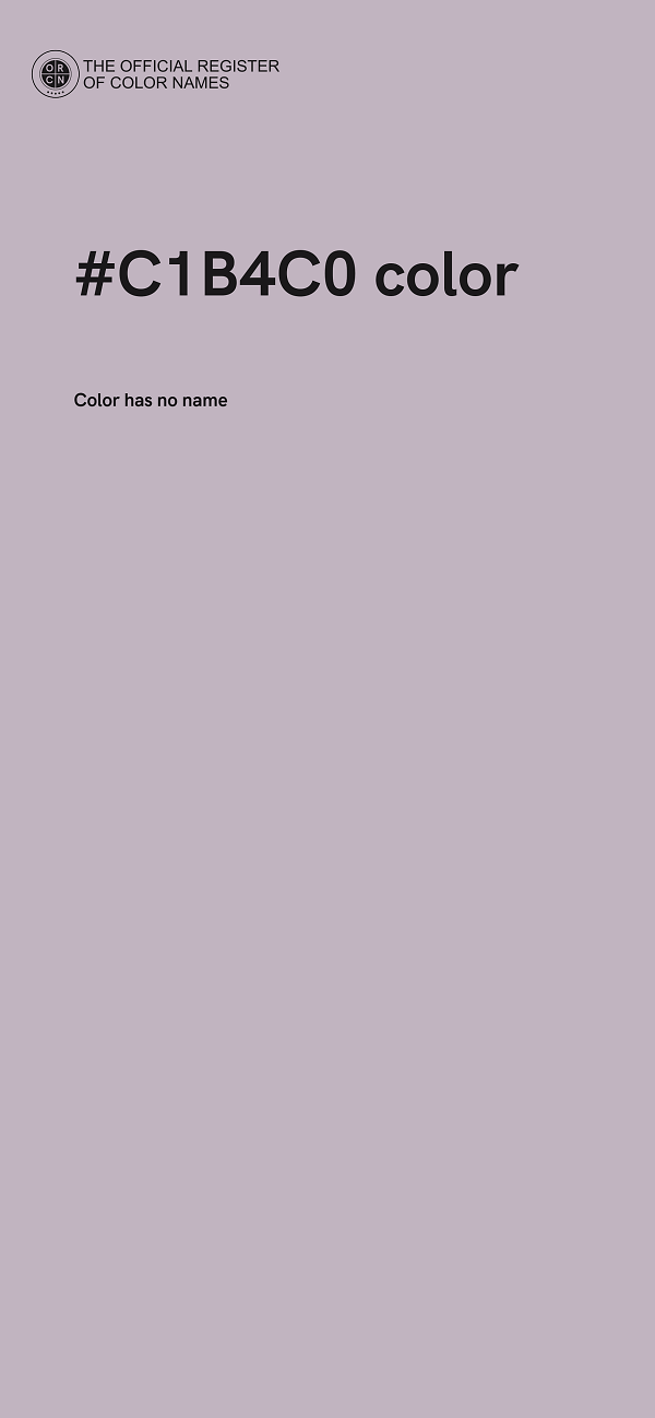 #C1B4C0 color image