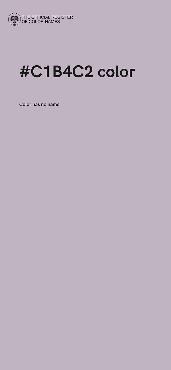 #C1B4C2 color image