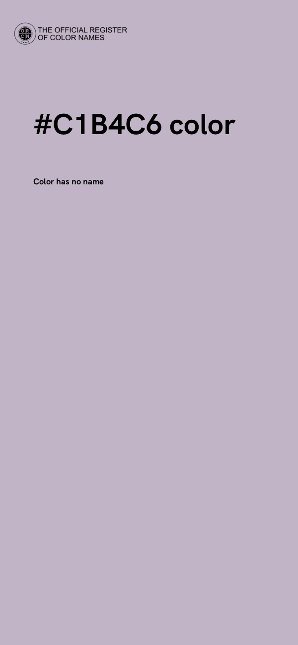#C1B4C6 color image