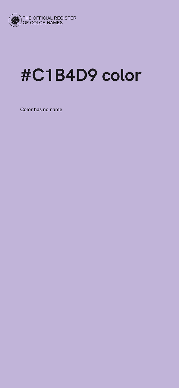 #C1B4D9 color image