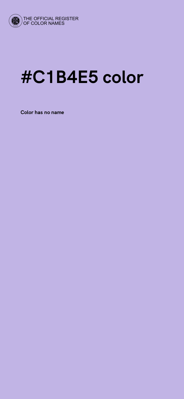#C1B4E5 color image