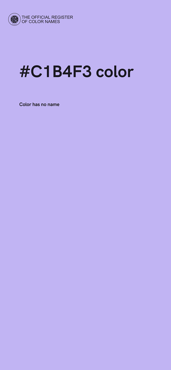 #C1B4F3 color image