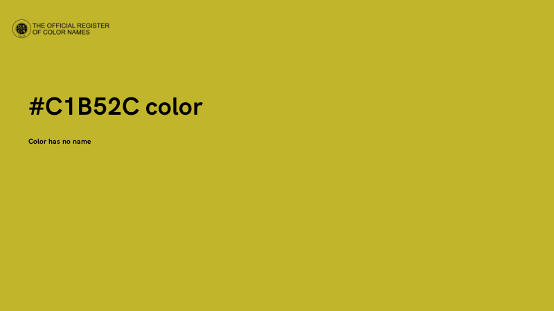 #C1B52C color image