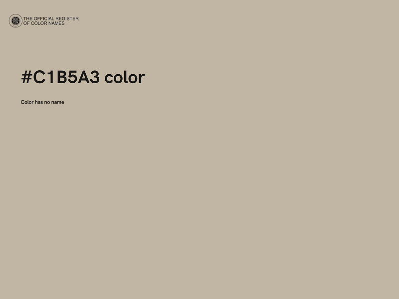 #C1B5A3 color image