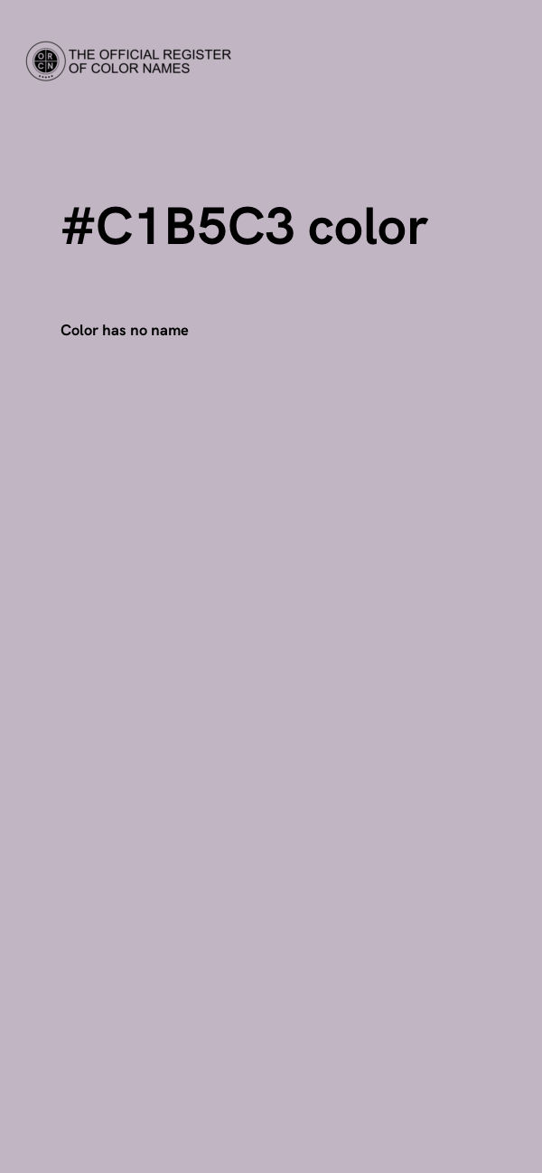 #C1B5C3 color image
