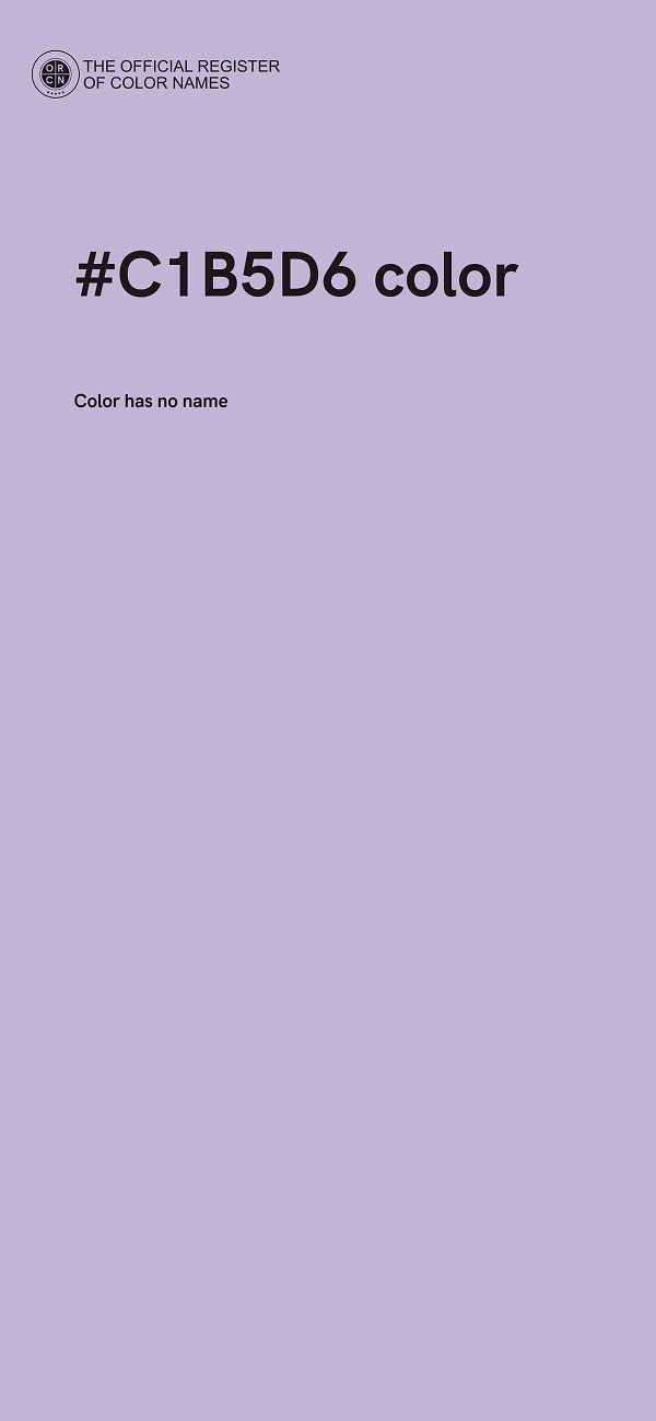 #C1B5D6 color image