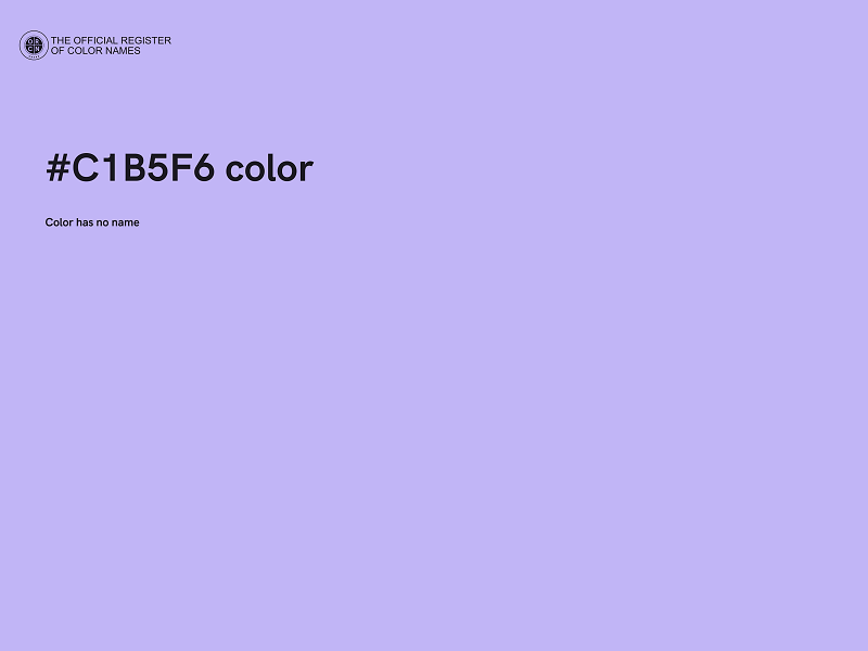 #C1B5F6 color image