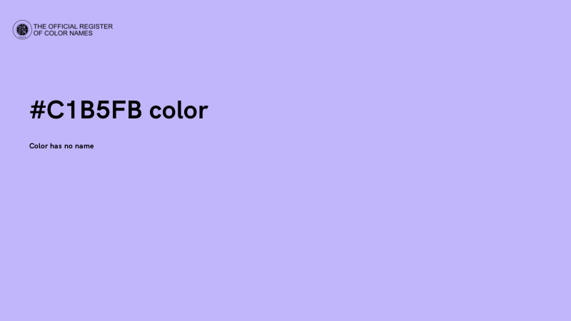#C1B5FB color image