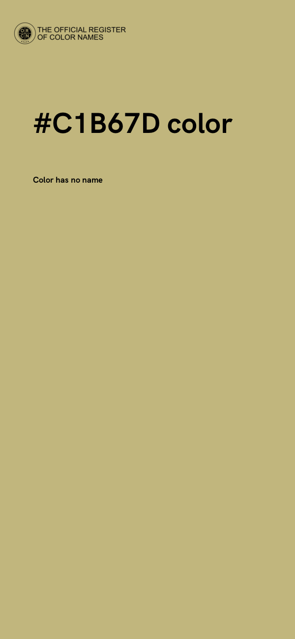 #C1B67D color image