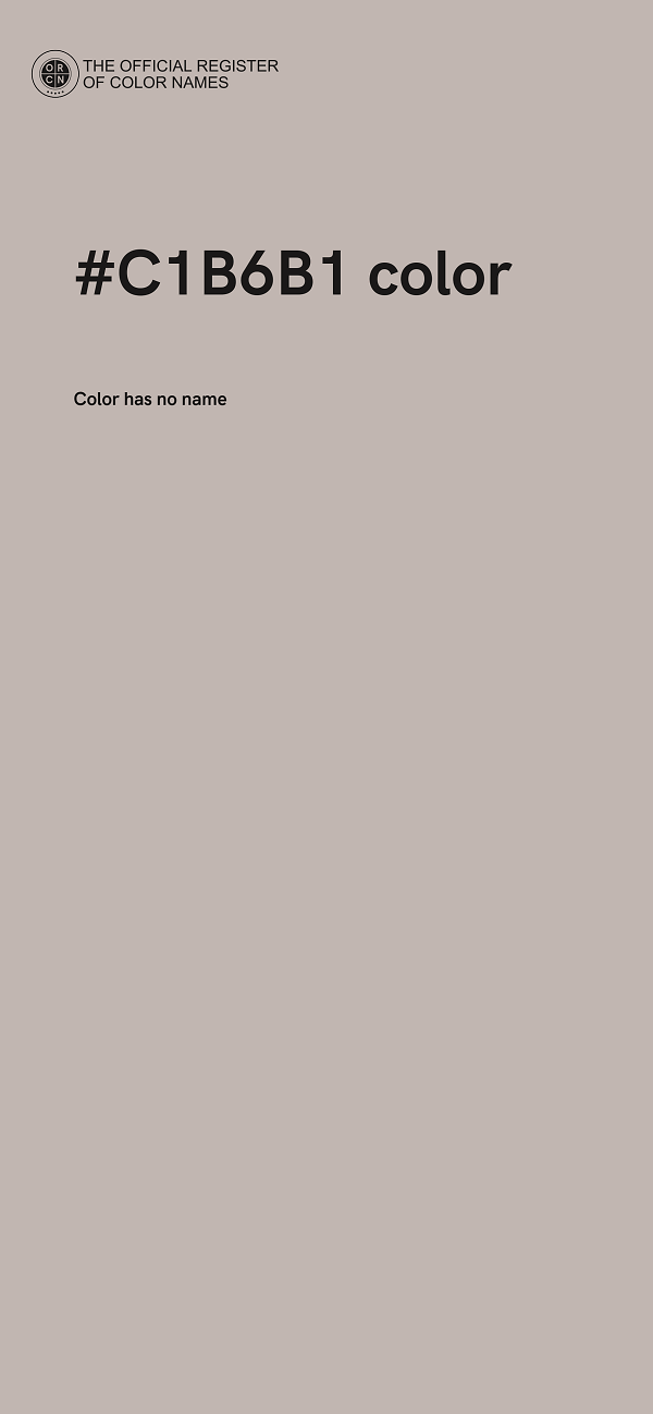 #C1B6B1 color image