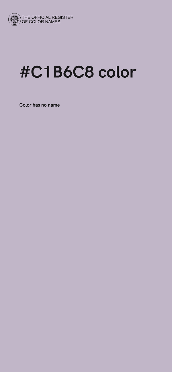 #C1B6C8 color image