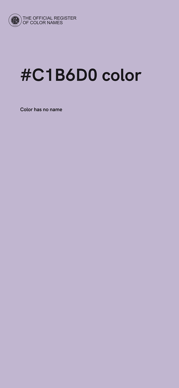 #C1B6D0 color image