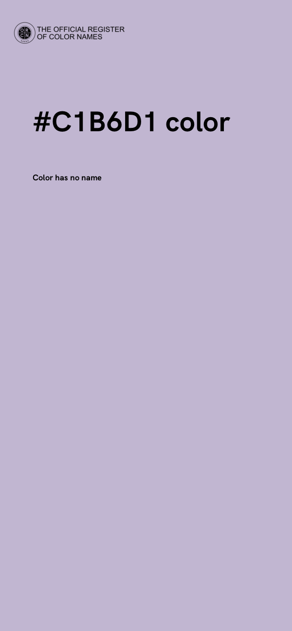 #C1B6D1 color image