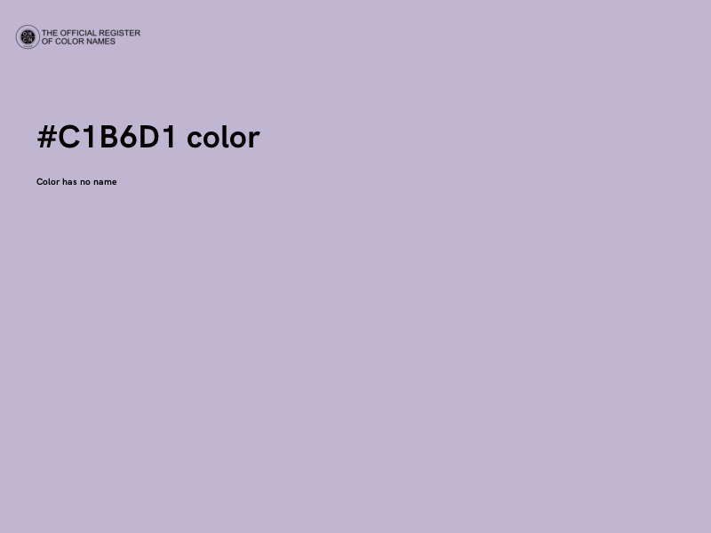 #C1B6D1 color image