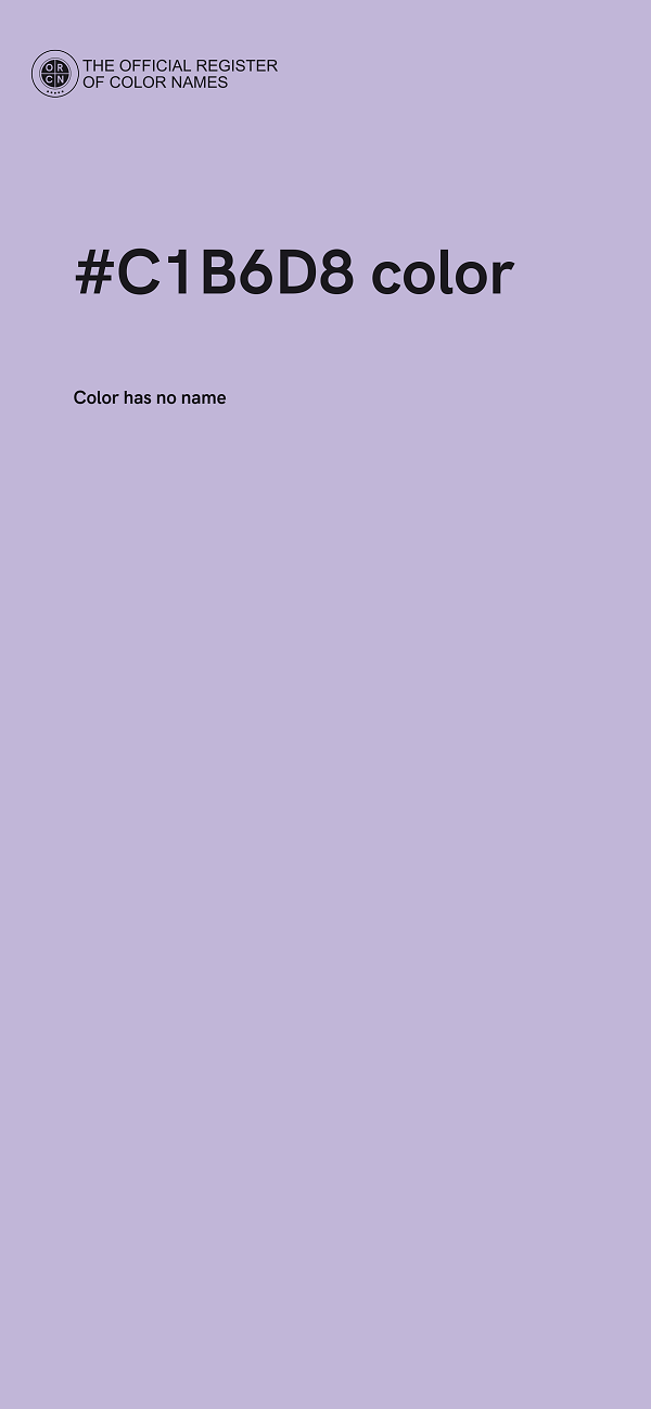 #C1B6D8 color image
