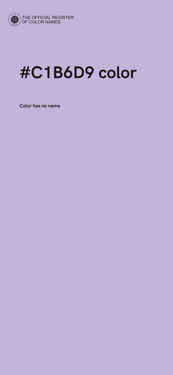 #C1B6D9 color image
