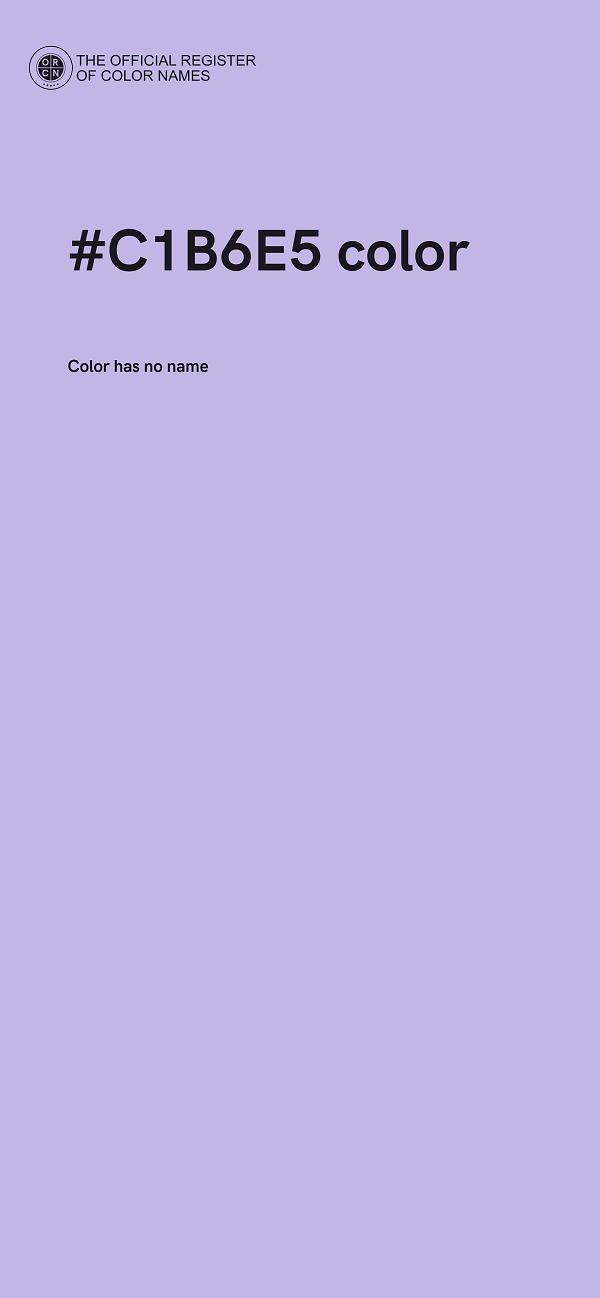 #C1B6E5 color image