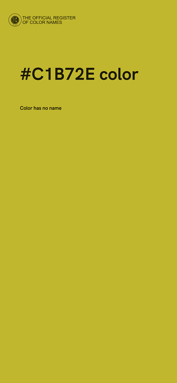 #C1B72E color image