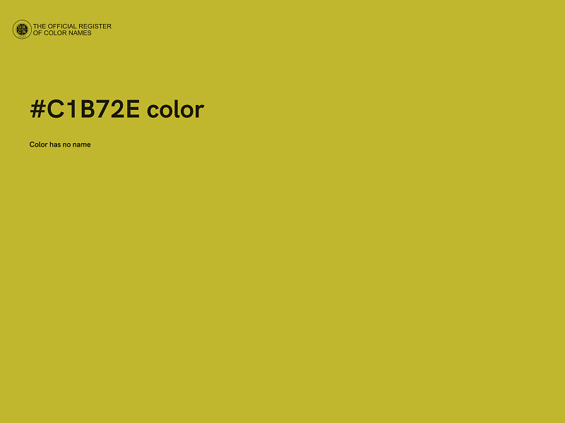 #C1B72E color image