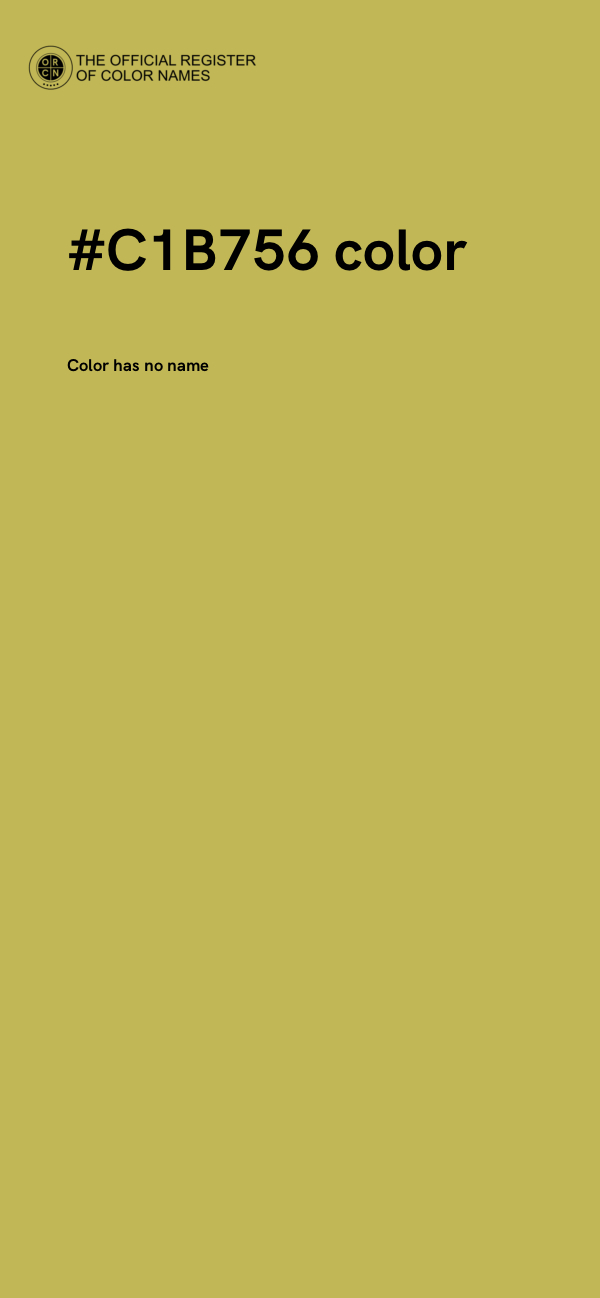 #C1B756 color image