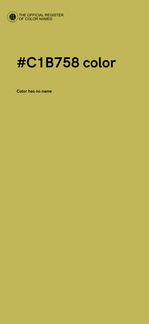 #C1B758 color image