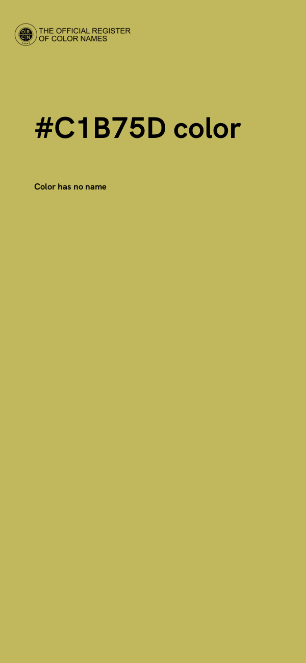 #C1B75D color image