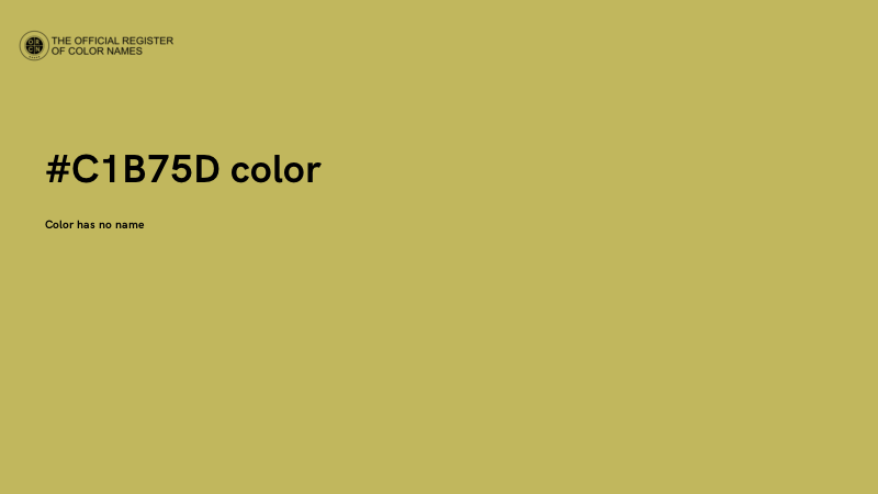 #C1B75D color image