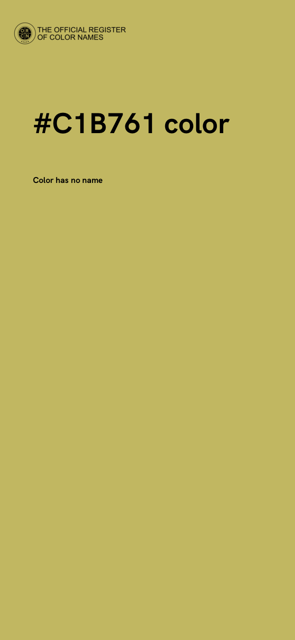 #C1B761 color image