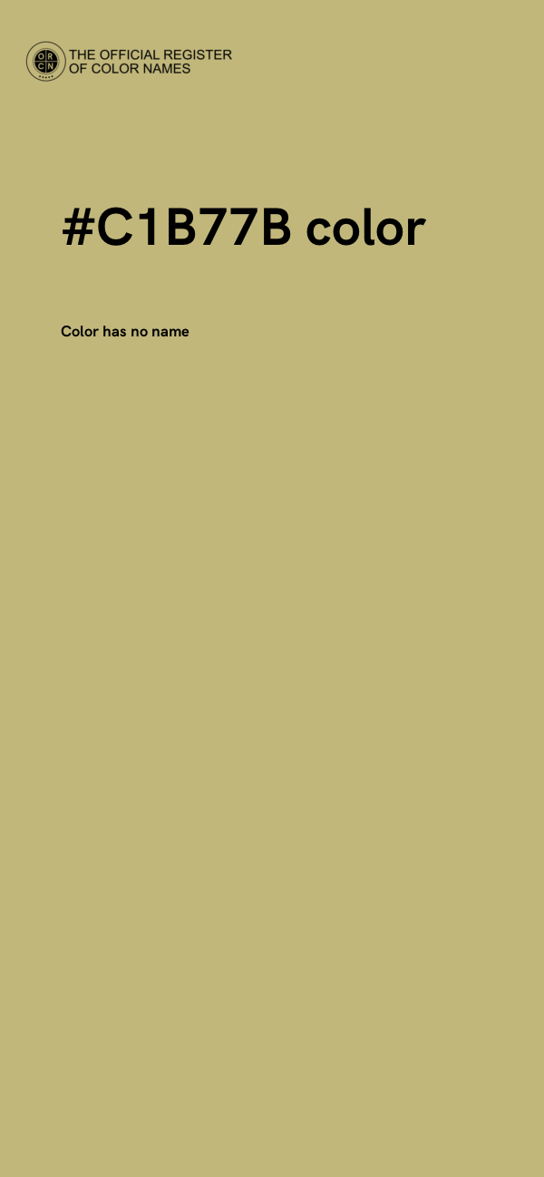 #C1B77B color image