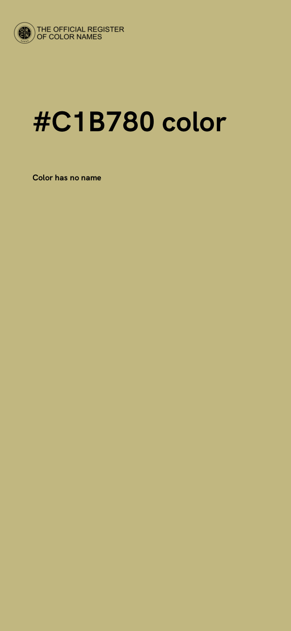 #C1B780 color image