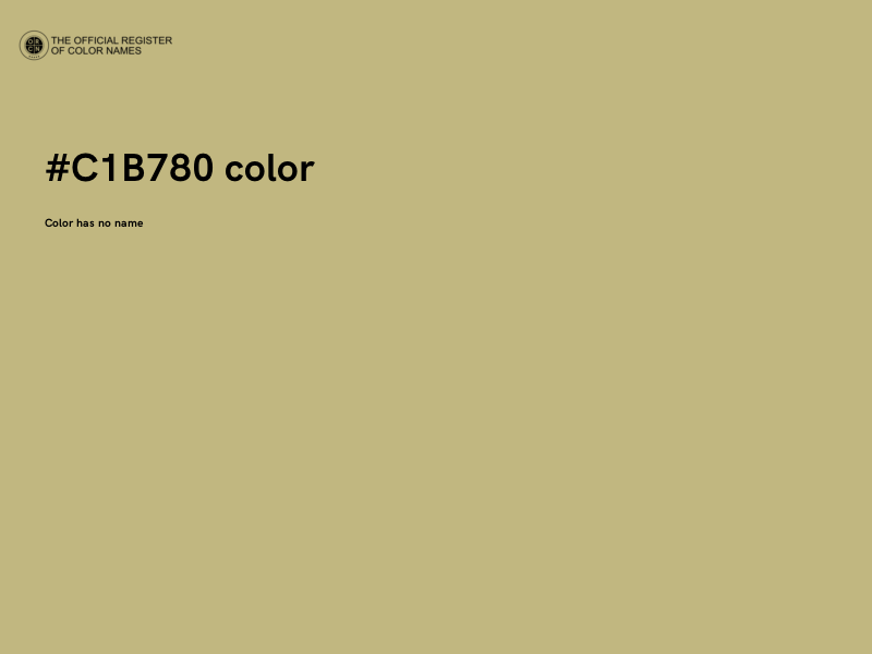 #C1B780 color image