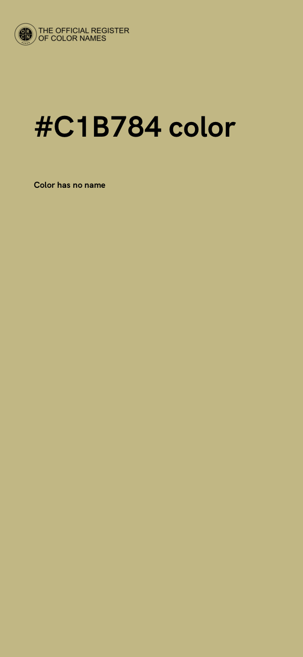 #C1B784 color image