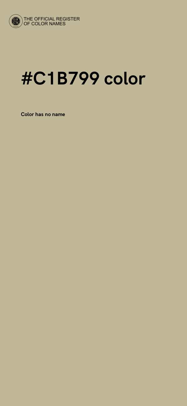 #C1B799 color image