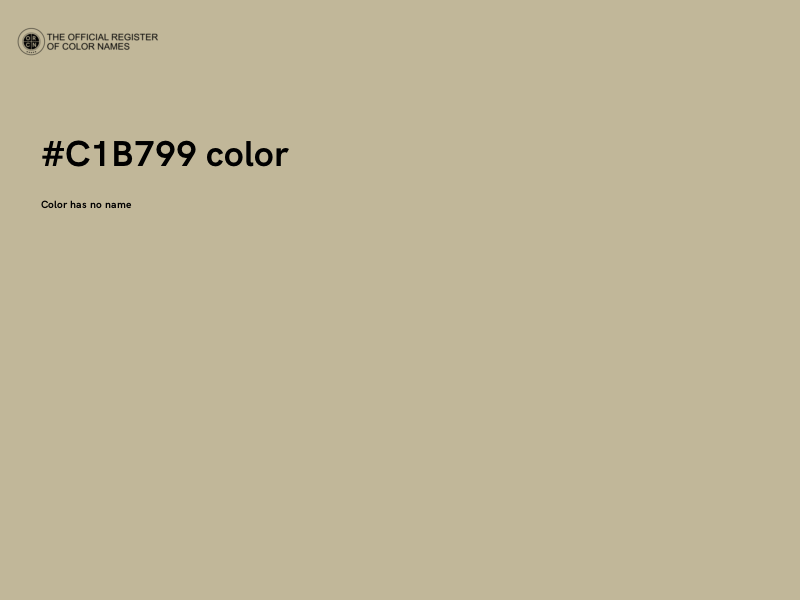 #C1B799 color image