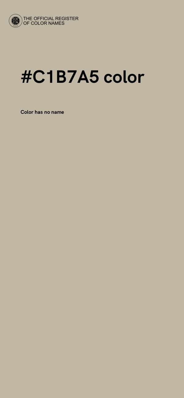 #C1B7A5 color image