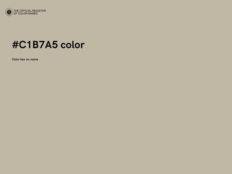 #C1B7A5 color image