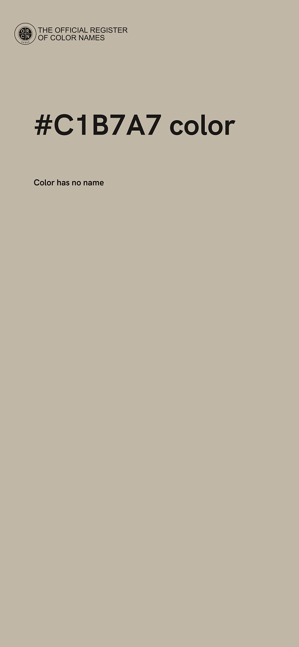 #C1B7A7 color image