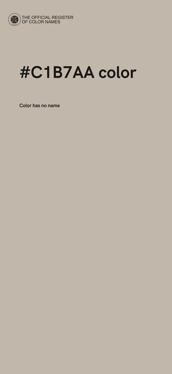 #C1B7AA color image