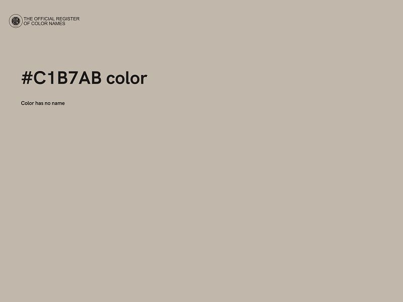 #C1B7AB color image