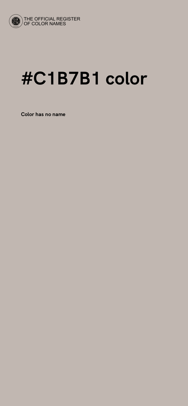 #C1B7B1 color image