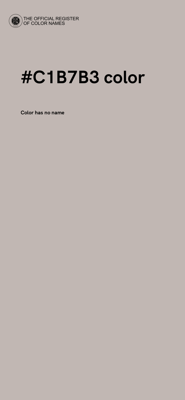 #C1B7B3 color image