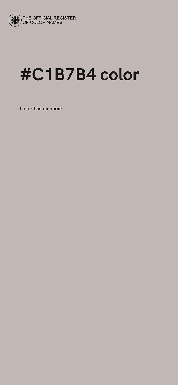 #C1B7B4 color image