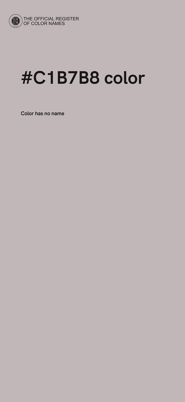 #C1B7B8 color image