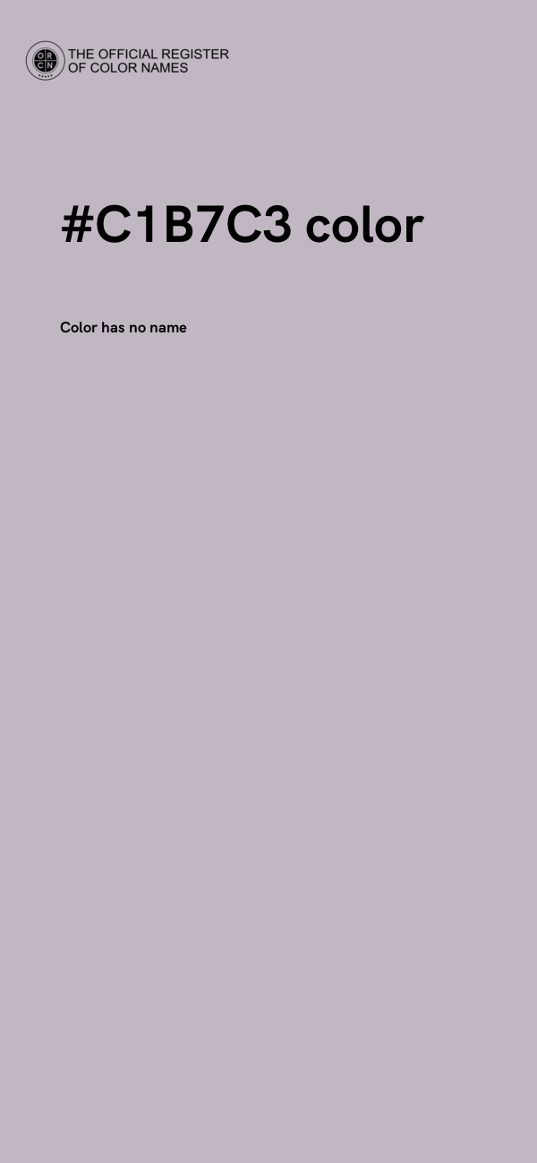 #C1B7C3 color image