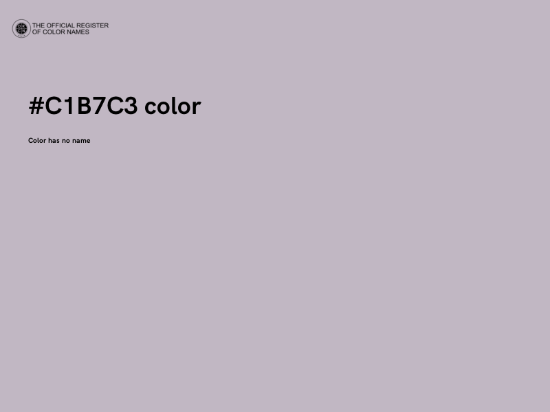 #C1B7C3 color image