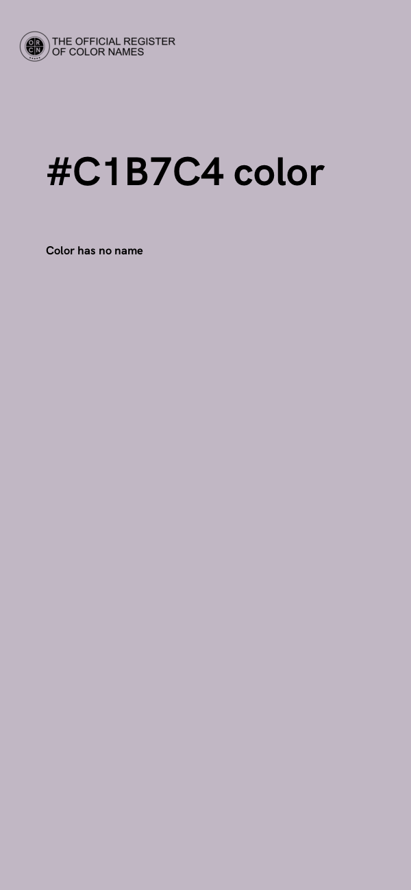 #C1B7C4 color image
