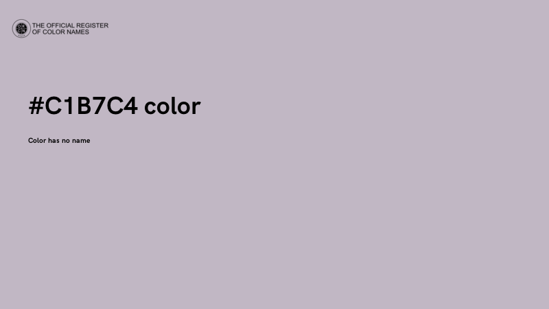 #C1B7C4 color image
