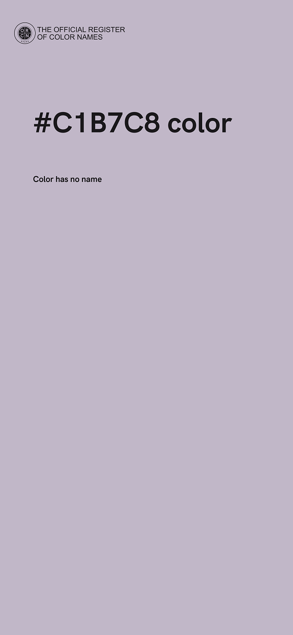 #C1B7C8 color image