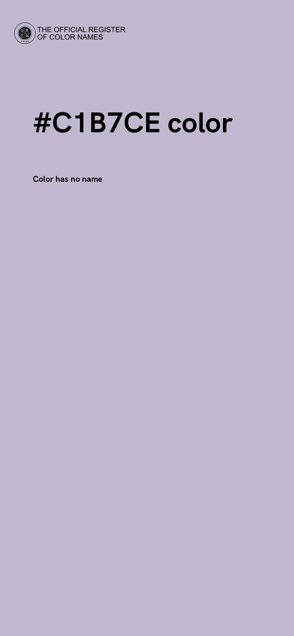 #C1B7CE color image