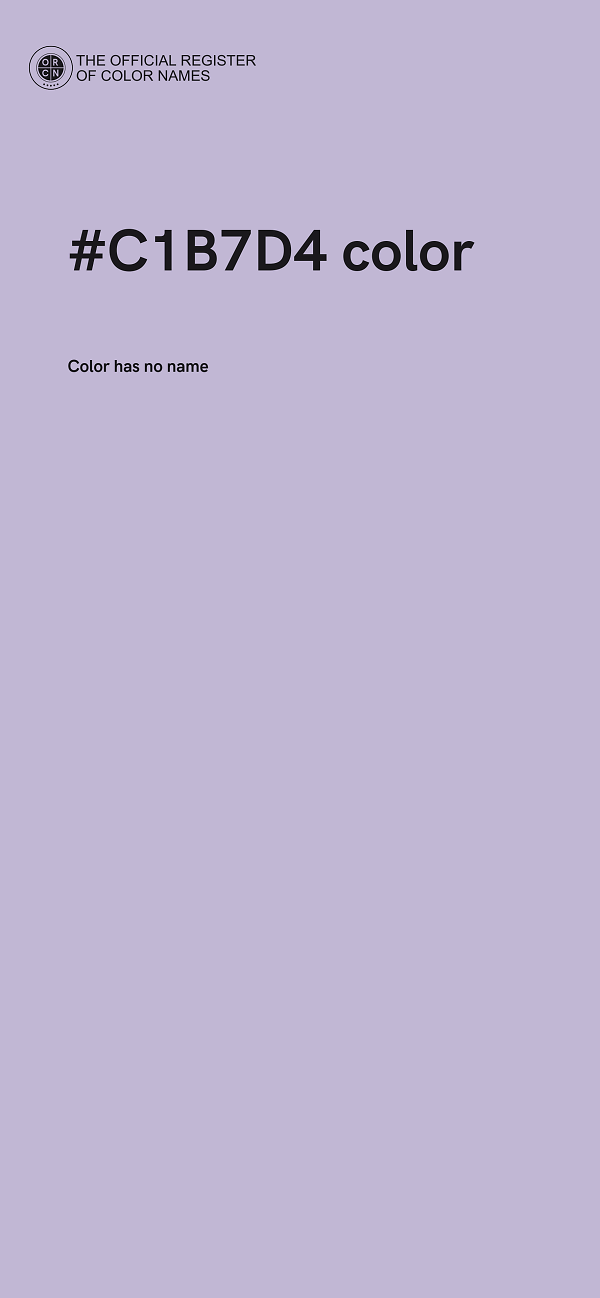 #C1B7D4 color image